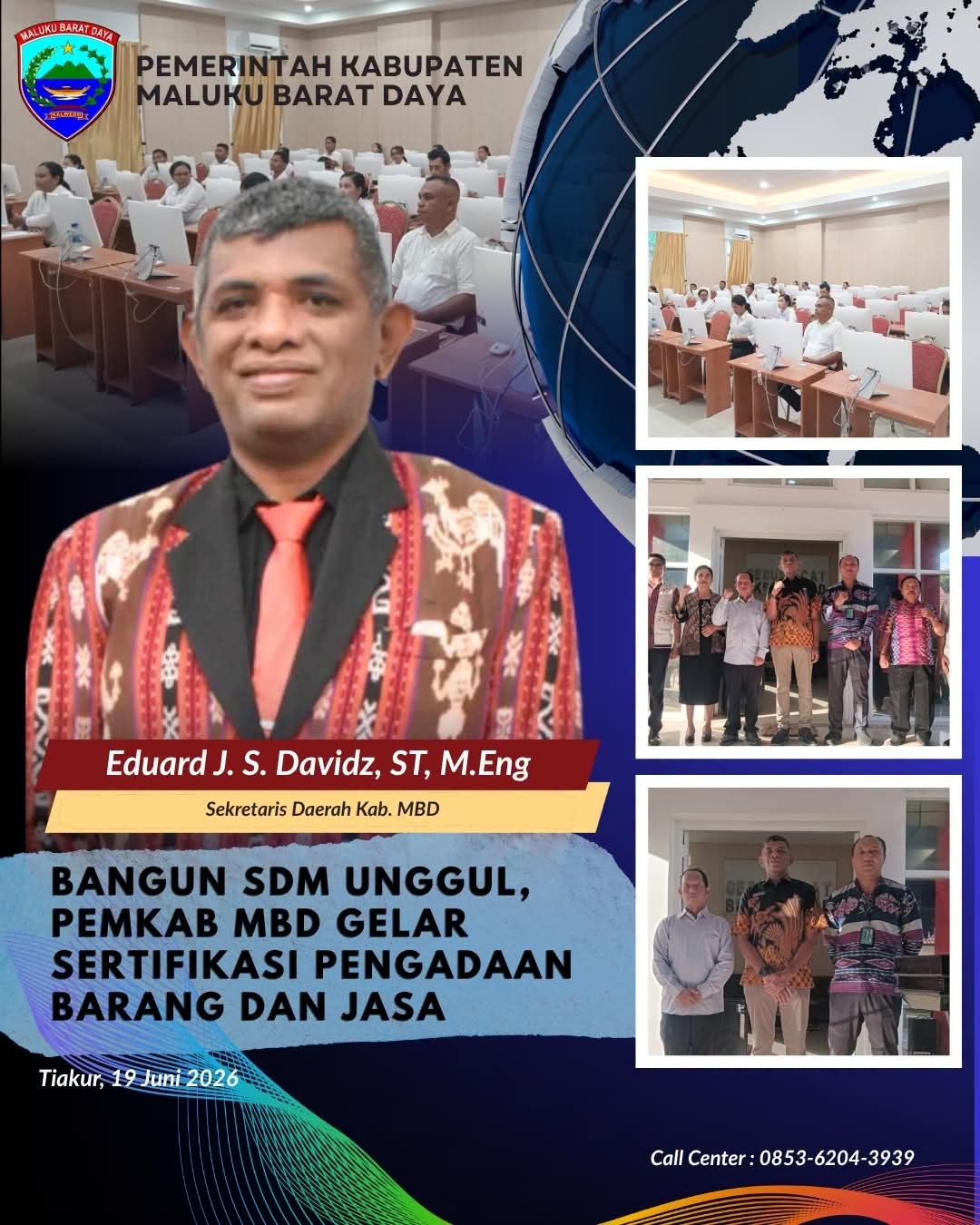 Bangun SDM Unggul, Pemkab MBD Gelar Sertifikasi Pengadaan Barang dan Jasa ‎
