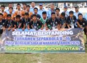 Bupati Taput Buka Turnamen Sepak Bola Barat Sepakat Cup 2026