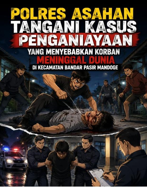 Polres Asahan Selidiki Kasus Penganiayaan Berujung Maut di Bandar Pasir Mandoge