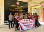 Sambut Hari Bhayangkara Ke-80, Personel Polres Mamasa Gelar Bakti Religi di Rumah Ibadah