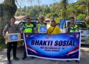 Wujud Kepedulian HUT Bhayangkara ke-80, Satlantas Polres Mamasa Gelar Bakti Sosial