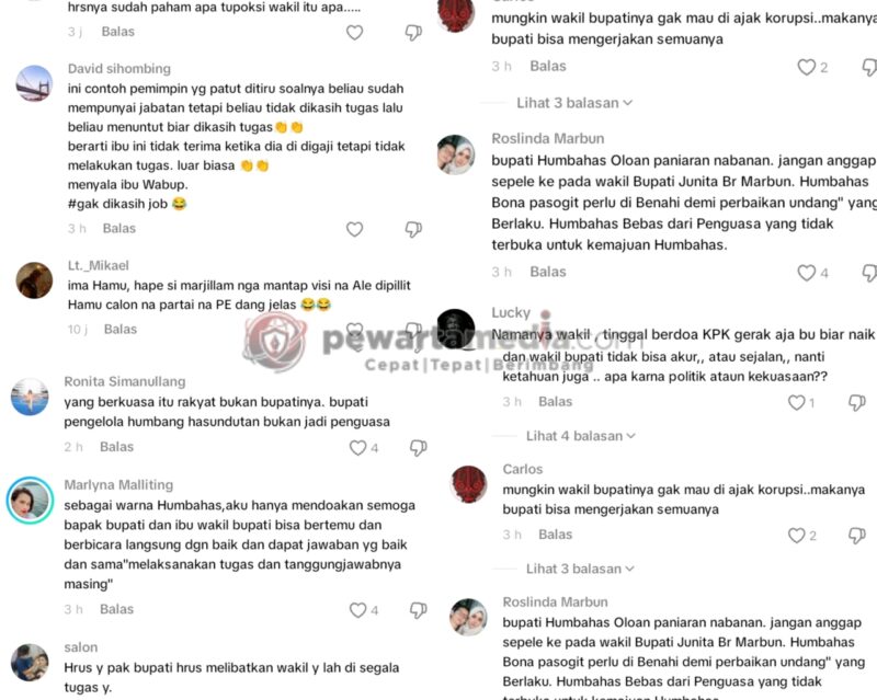 71 Ribu Kali Ditonton, Video Soal Bupati dan Wabup Humbahas Tuai Reaksi Netizen