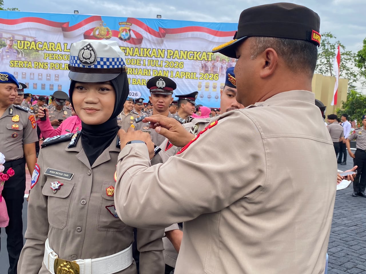 544 Personel Naik Pangkat di Momen HUT Bhayangkara ke-80, Kapolda Sulbar: Tanggung Jawab dan Keteladanan Harus Makin Besar