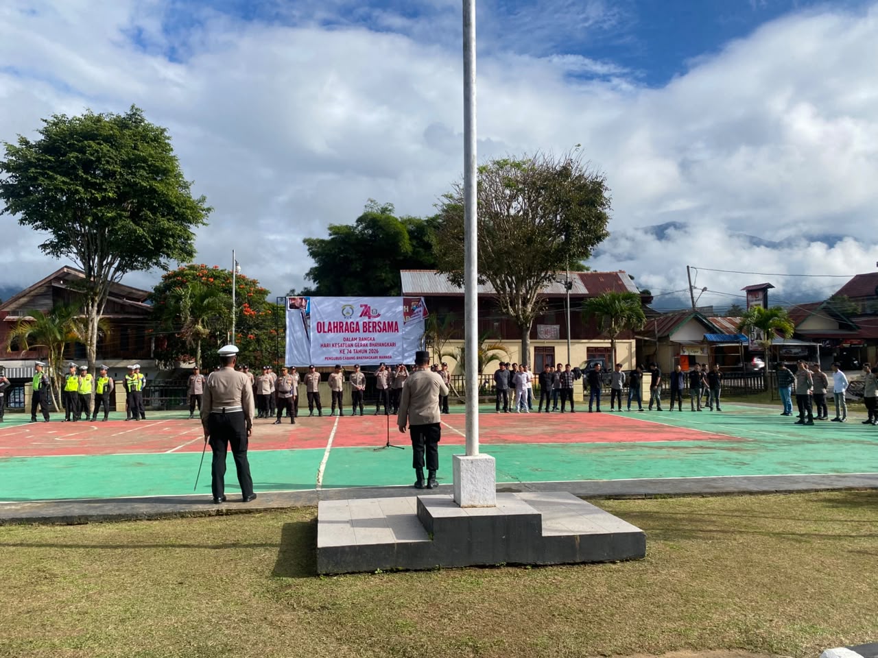 Kepolisian Resor Mamasa Melaksanakan Latihan Upacara,Jelang Hari Ulang Tahun Bhayangkara ke-80 