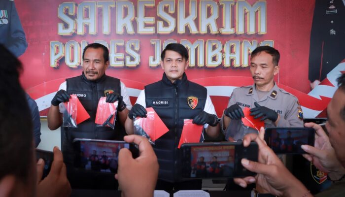 Polres Jombang Ungkap Komplotan Curanmor, Empat Tersangka Ditangkap