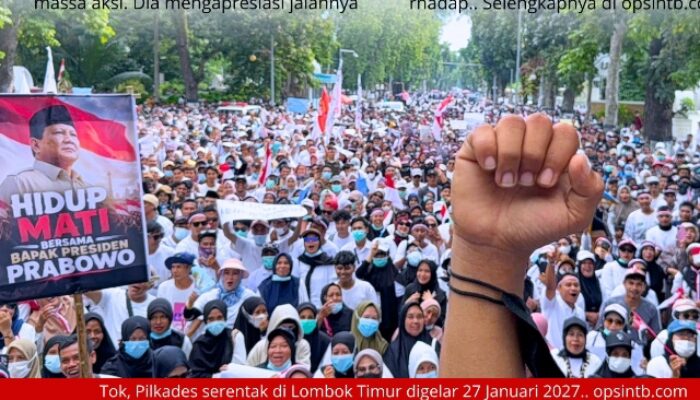Ribuan Massa Aksi Mendukung MBG Dilanjutkan, Gubernur NTB Ungkap Dua Permintaan