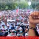 Ribuan Massa Aksi Mendukung MBG Dilanjutkan, Gubernur NTB Ungkap Dua Permintaan