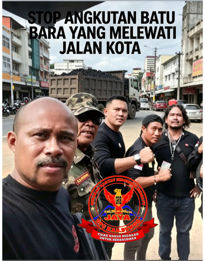 DPC GRIB JAYA Kabupaten Bungo Desak Pemerintah Hentikan Angkutan Batu Bara Melintasi Jalur Pusat Kota