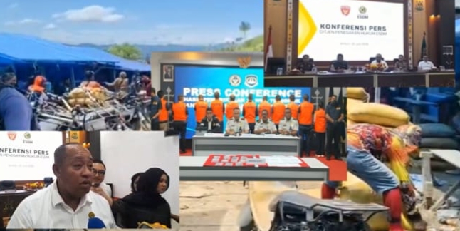 Terbukti melakukan aktifitas penambangan liar, 25 orang dan 12 warga cina di ringkus petugas.