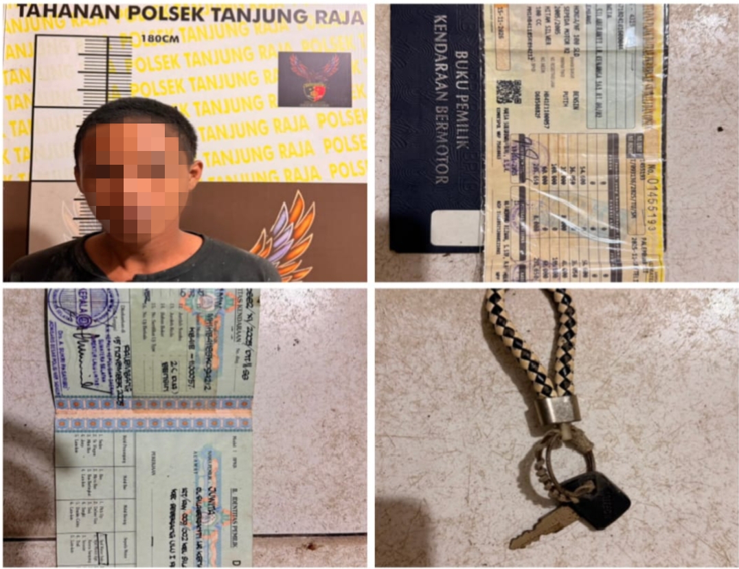 Sempat Buron Lima Bulan, Pencuri Motor di Pematang Sawah Jagolano Diringkus Tim Rajawali
