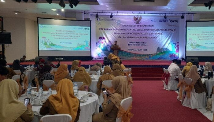 400 Guru di Tegal dan Sekitarnya Ikuti ToT CBP Rupiah, Perkuat Literasi Ekonomi dan Sistem Pembayaran di Sekolah