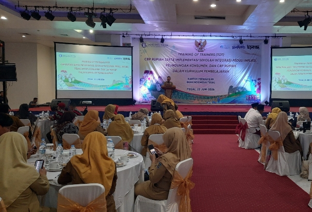 400 Guru di Tegal dan Sekitarnya Ikuti ToT CBP Rupiah, Perkuat Literasi Ekonomi dan Sistem Pembayaran di Sekolah