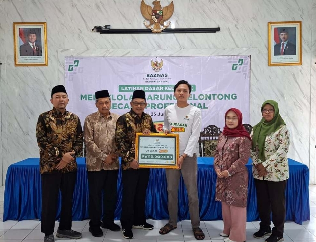 BAZNAS Kabupaten Tegal Perkuat Kemandirian Mustahik melalui Pelatihan Pengelola Warung Kelontong Program ZMart