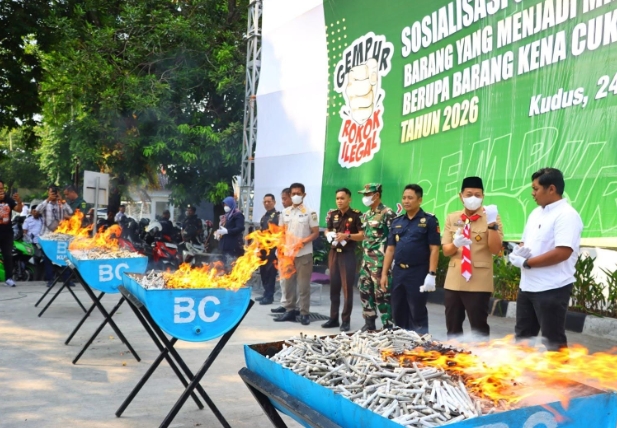 9 Juta Batang Rokok Ilegal Dimusnahkan, Bukti Sinergi Penegakan Hukum dan Perlindungan Penerimaan Negara