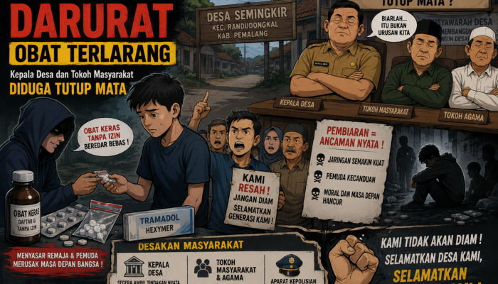 Desa Semingkir Darurat Peredaran Obat Keras Ilegal, Masyarakat Desak Kepolisian Bertindak Tegas