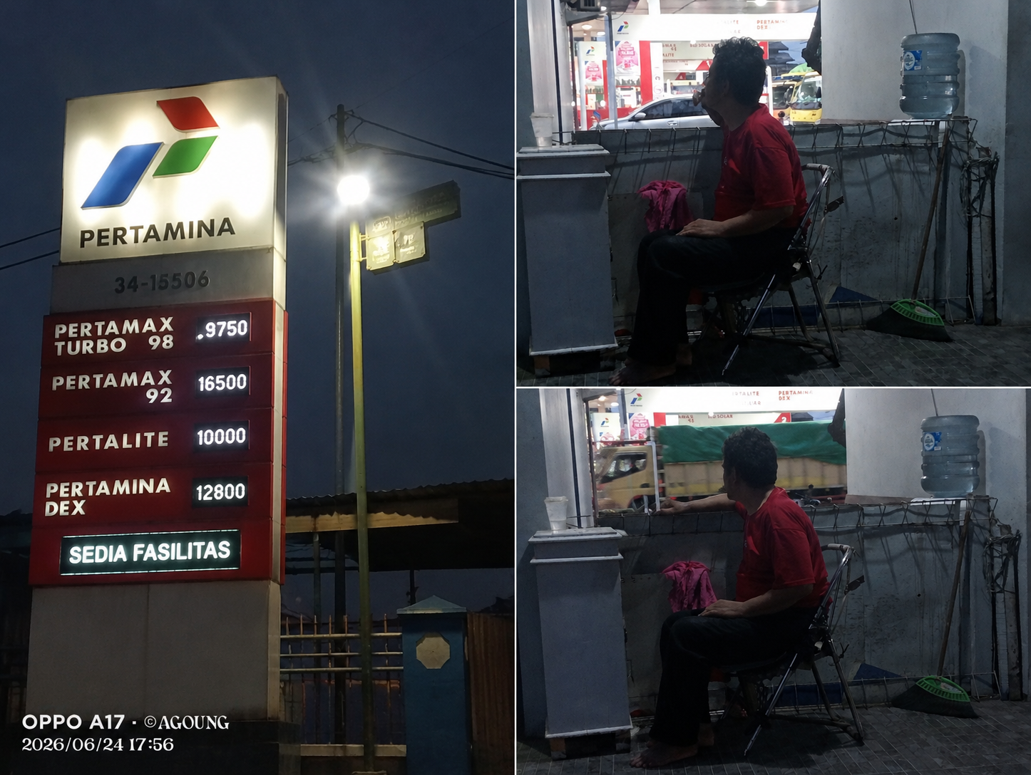 Diduga Langgar Aturan K3, Penjaga Toilet SPBU 34.155.06 Pasar Kemis Tertangkap Merokok di Area Kerja