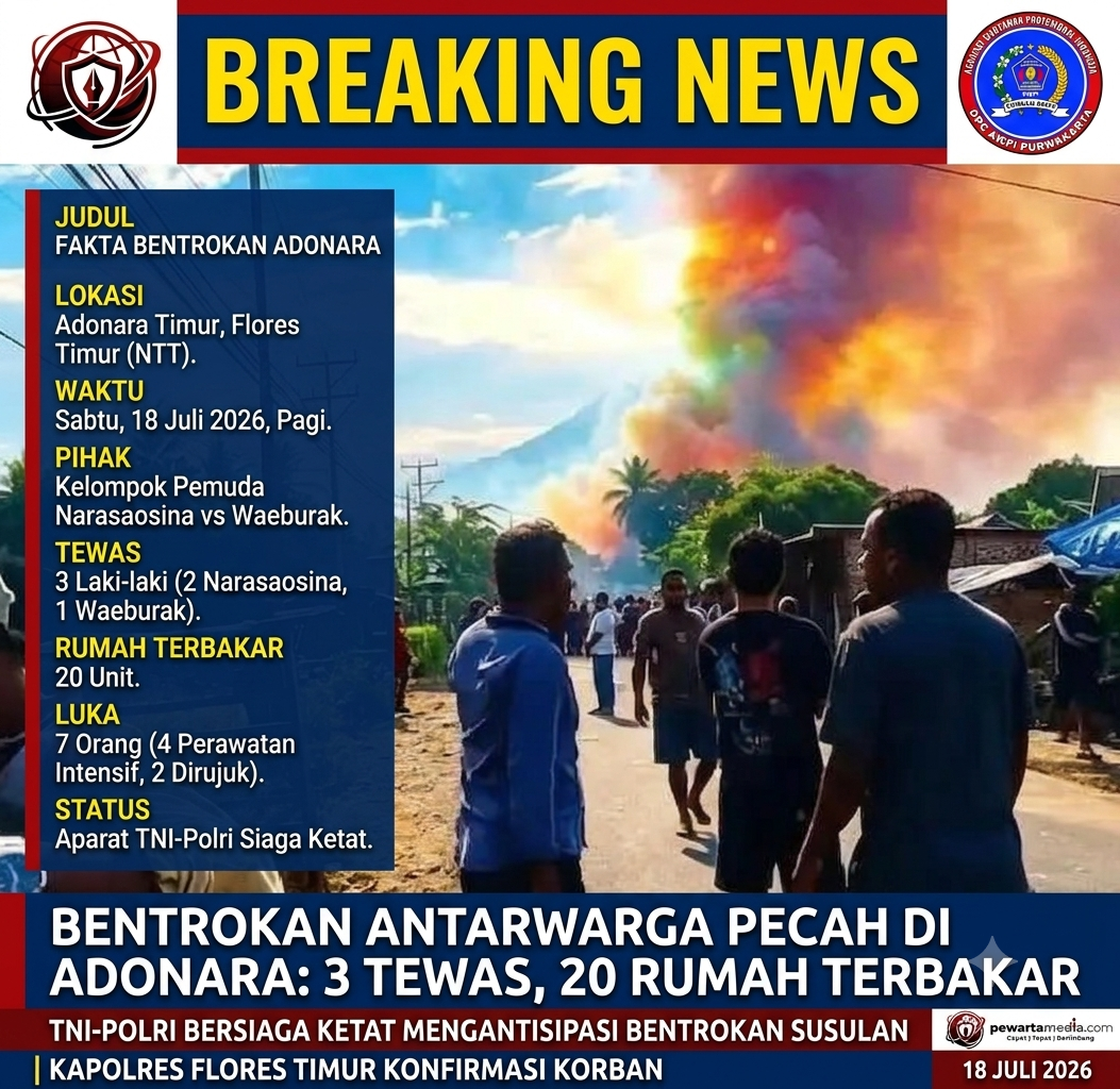 Bentrok Maut di Flores Timur: 3 Tewas, Ratusan Aparat Diterjunkan ke Lokasi