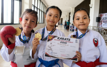 Banggakan Minahasa Selatan! 3 Karateka Cilik Dojo Tareran United Sukses Rebut Emas