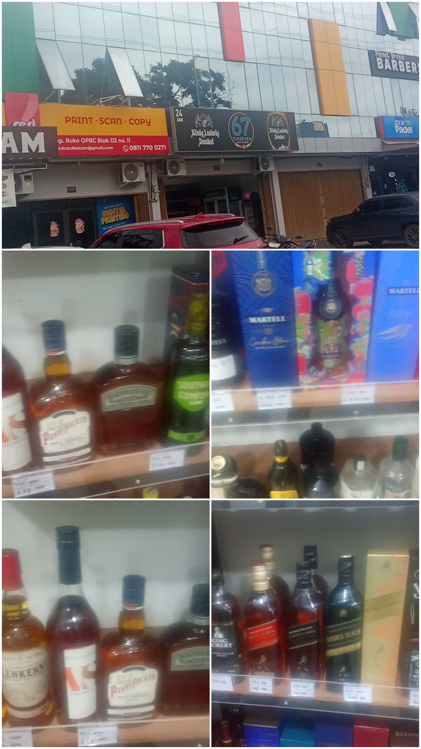 Minuman Beralkohol Diduga Tanpa Pita Cukai Ditemukan di Kawasan OPBC Batam Center