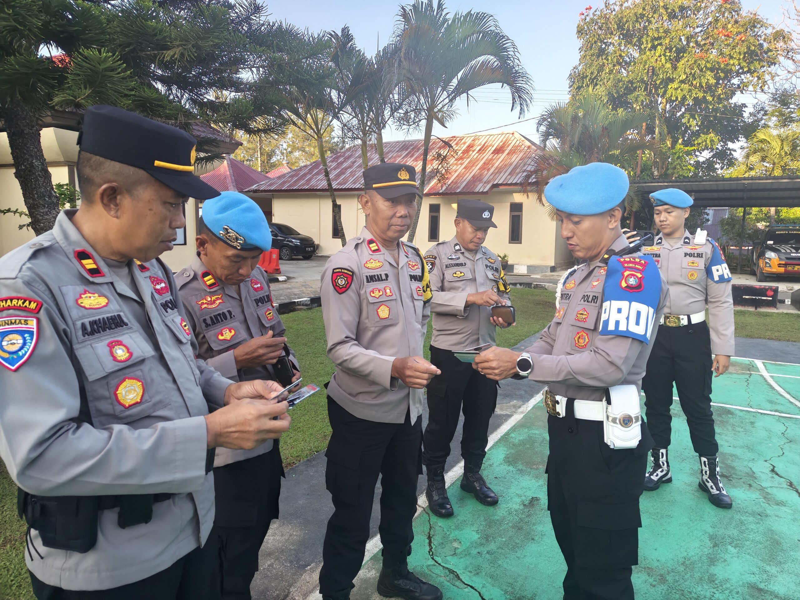 Tegakkan Disiplin Internal, Bid Propam Polda Sulbar Gelar Inspeksi di Polres Mamasa dan Polsek Pana
