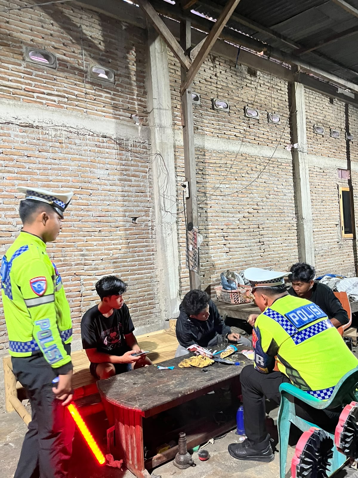 Polantas Polda Sulbar Gencarkan Patroli Malam dan Himbauan Kamtibmas