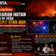 Kebakaran Hutan Terjadi di Desa Rumoong Atas Dua, Damkar Minsel Lakukan Pemadaman