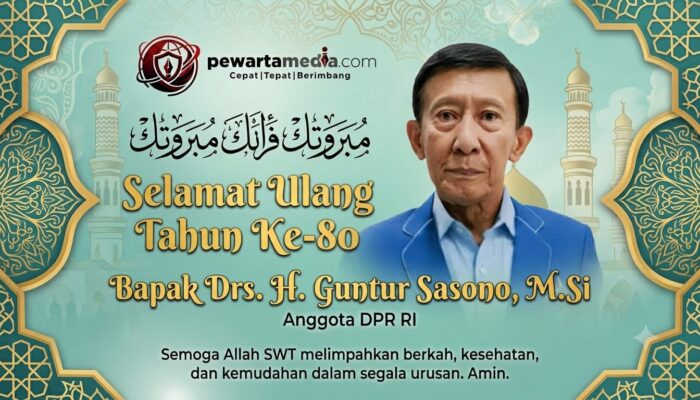 Genap Berusia 80 Tahun, penasuara.com Sampaikan Ucapan Milad dan Doa Terbaik untuk Tokoh Senior DPR RI Drs. H. Guntur Sasono, M.Si