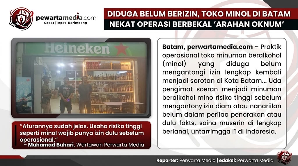 Diduga belum berizin toko Minol di Batam nekat beroprasi berbekal arahan oknum