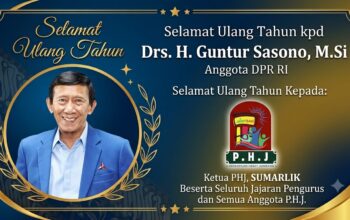 Sosok Panutan Politik: Drs. H. Guntur Sasono, M.Si. Rayakan Ulang Tahun ke-80, Banjir Doa dan Apresiasi