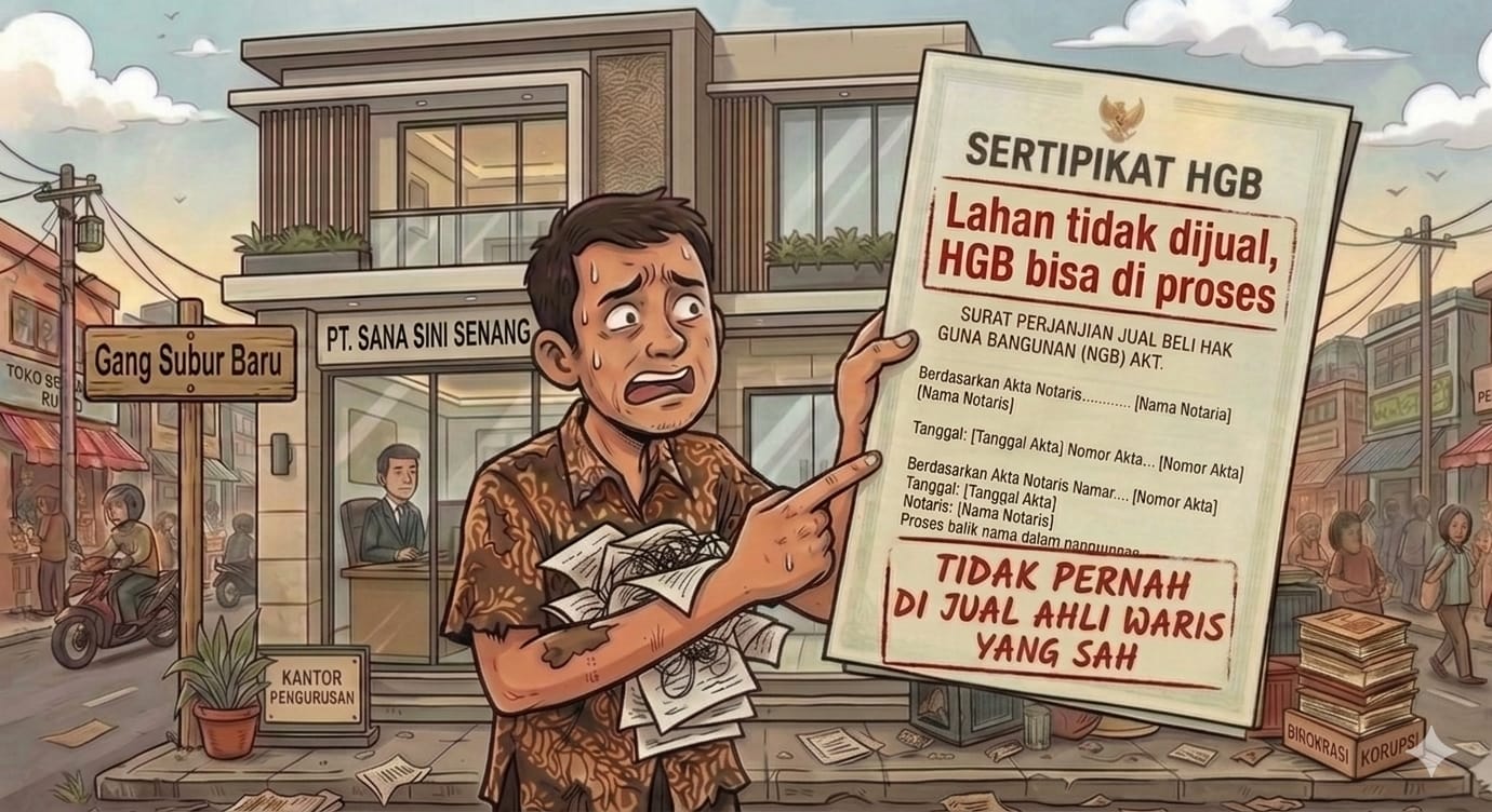 Tanah Tidak Pernah di Jual Seluruhnya, HGB Terbit di Gang Subur Baru Medan Maimun, Ahli Waris : Kami Pertahankan