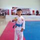 Tak Gentar Meski Bertubuh Mungil, Elgio Rantung Harumkan Nama Lansot di Karate Minahasa Open
