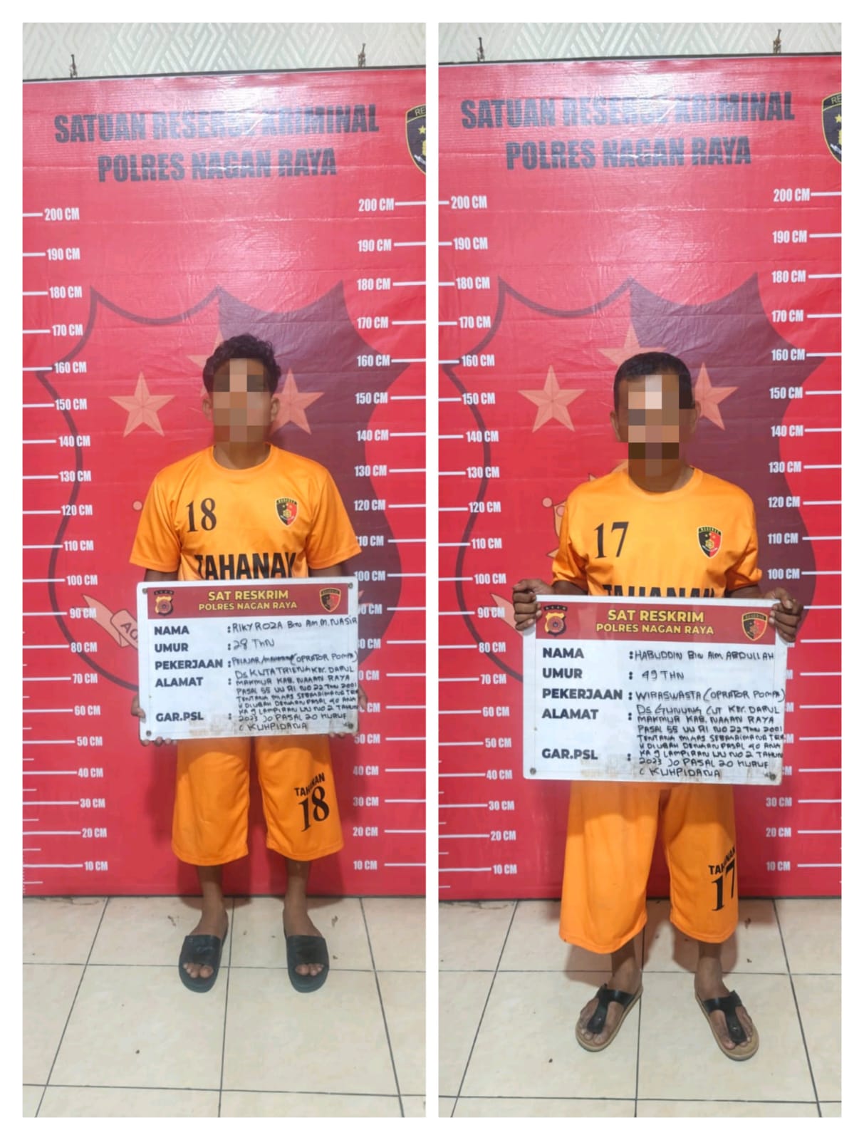 Dua Orang Operator Pompa SPBU Di Wilayah Darul Makmur Ditetapkan Sebagai Tersangka