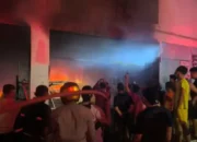 Kebakaran Pasar Nauli Sibolga,Diduga api berasal dari kosleting salah satu warung
