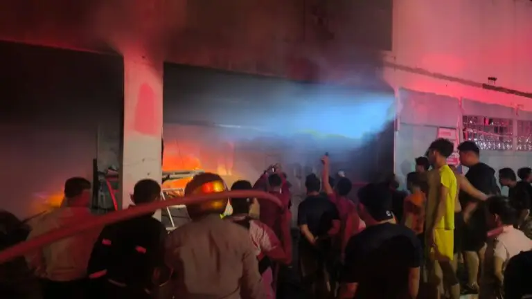 Kebakaran Pasar Nauli Sibolga,Diduga api berasal dari kosleting salah satu warung