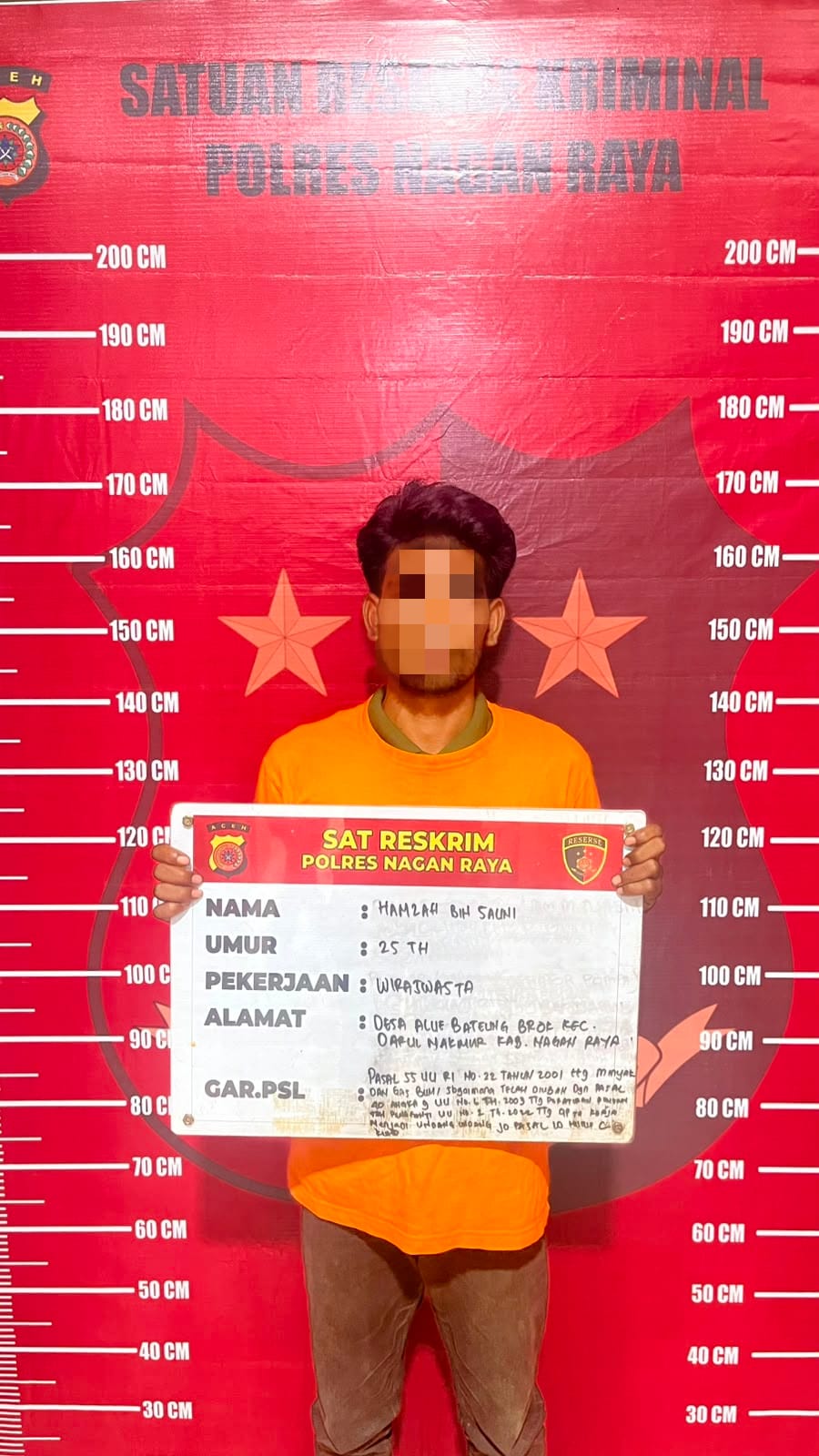 Sat Reskrim Polres Nagan Raya Kembali Lakukan Penindakan Penyalahgunaan BBM Bersubsidi, Tiga Tersangka Ditahan.