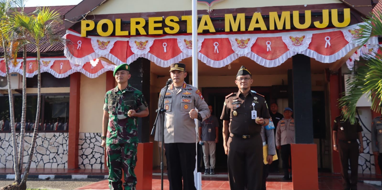Apel Gabungan TNI-Polri dan Kejaksaan di Mamuju, Tutup Celah Provokasi yang Berpotensi Memecah Soliditas Antar Instansi