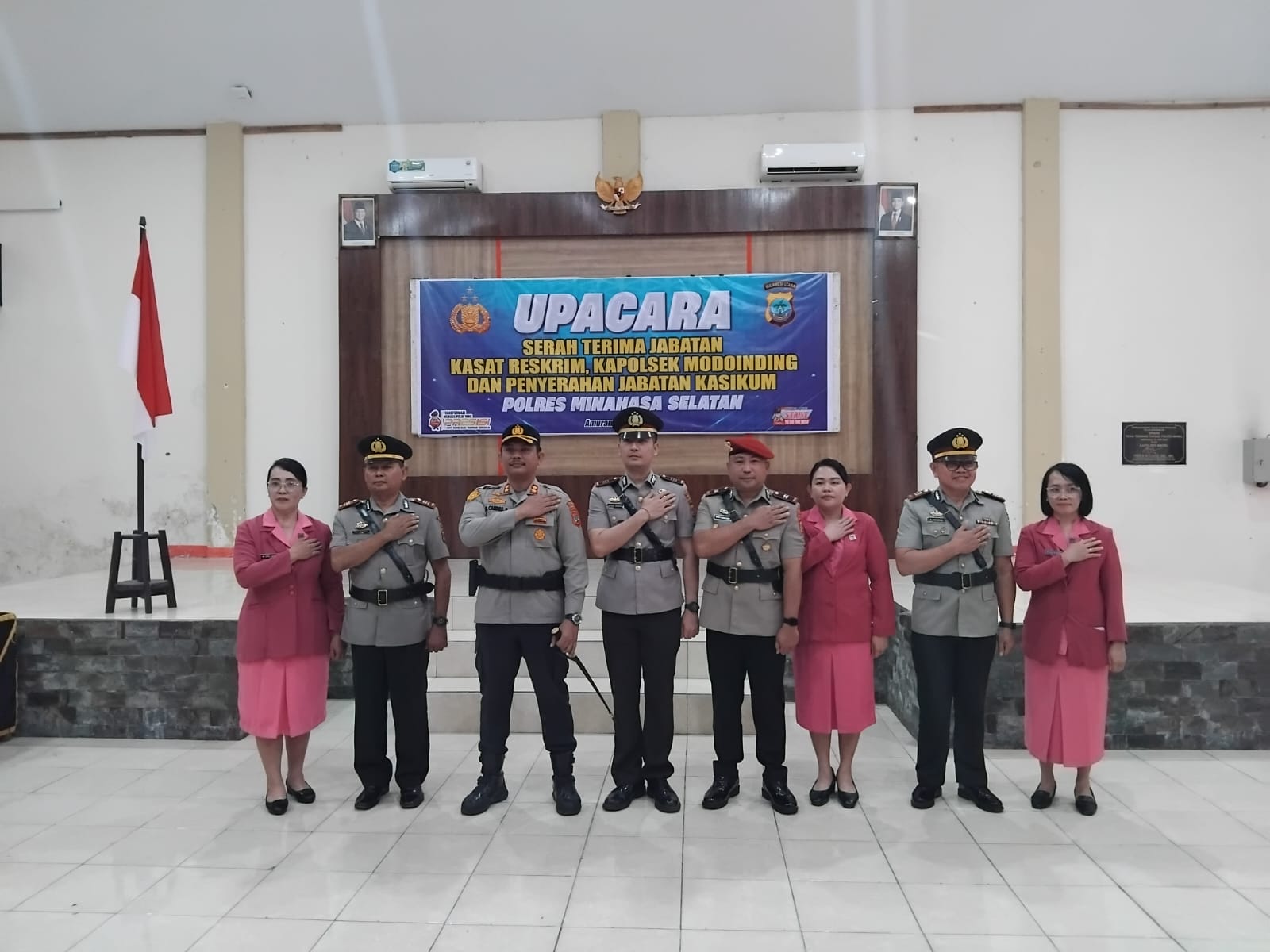 Resmi! AKP Sunarjati Utomo Nahkodai Polsek Modoinding, Kapolres Minsel Minta Tingkatkan Pelayanan Kepada Warga