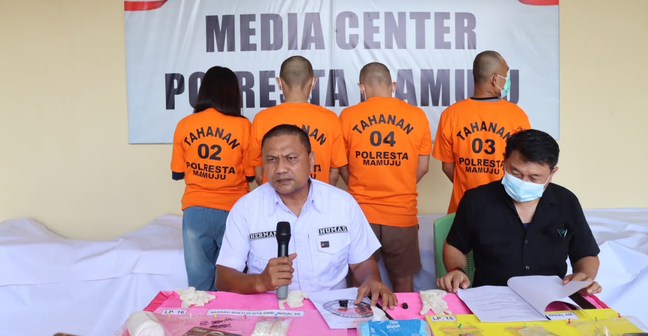 Satresnarkoba Polresta Mamuju, Ungkap Dua Kasus Narkoba Pasangan Calon Pengantin Terlibat