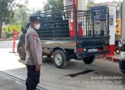 Polsek Pemulutan Gelar Patroli SPBU, Pastikan Stok BBM Aman dan Urai Kemacetan