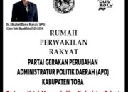 Ketua APW Partai Gerakan Perubahan Provinsi Sumatera Utara Memberikan Sinyal Kepada Dr.Elisabet Dame Manalu SP.Si.MM,maju sebagai Calon Wakil Bupati Kabupaten Toba Periode: 2029-2034