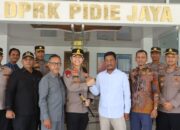 Perkuat Sinergitas Kapolres Pidie Jaya Jalin Silaturahmi ke Pimpinan DPRK Setempat