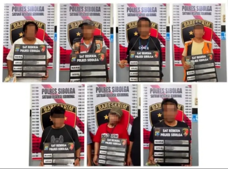 Polres Sibolga Tindak Praktik Parkir Liar,Tujuh Orang Ditangkap