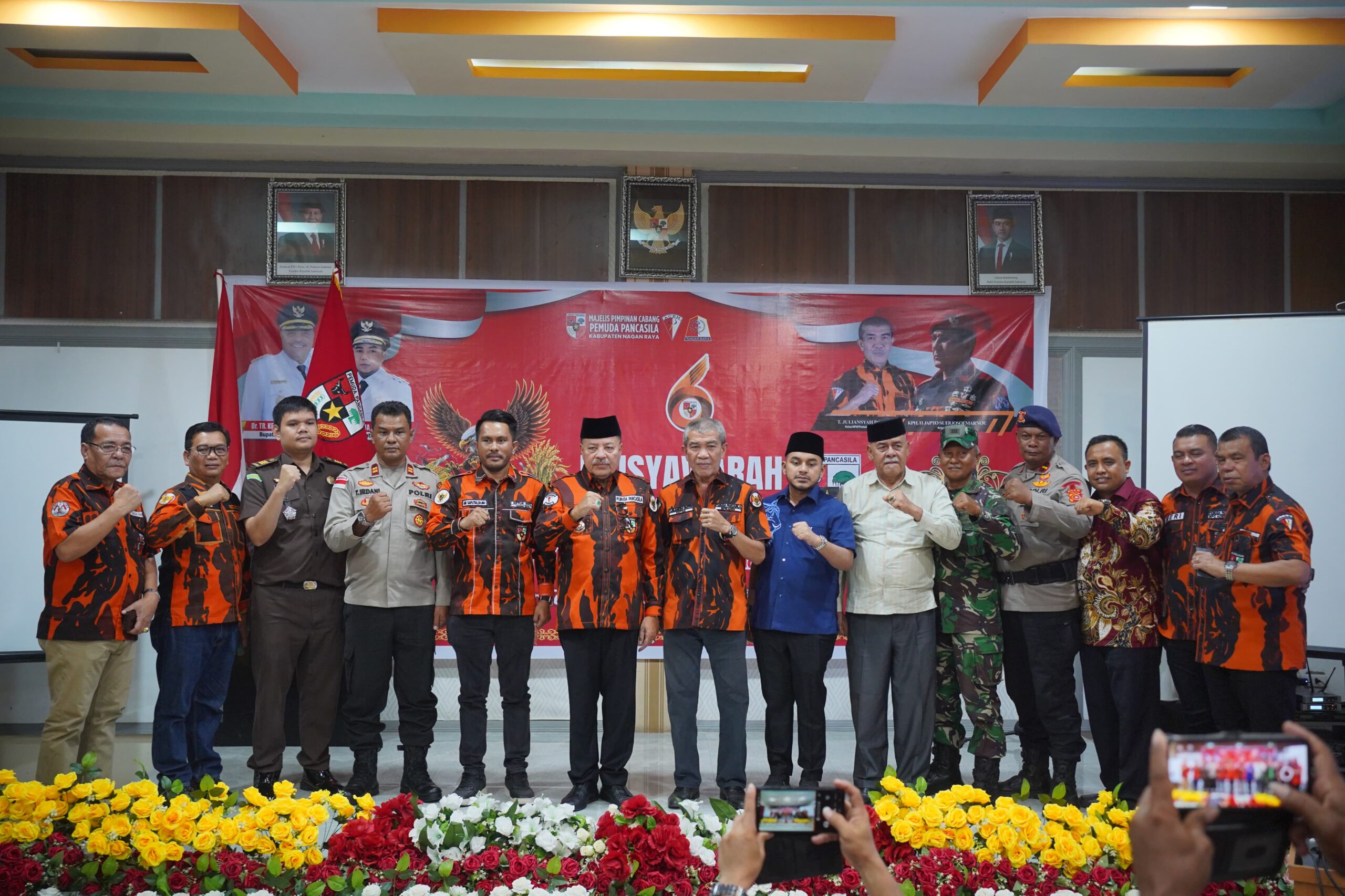 Bupati TRK Buka Muscab VI Pemuda Pancasila Nagan Raya, Ajak Bersinergi Dukung Investasi dan Pembangunan Daerah