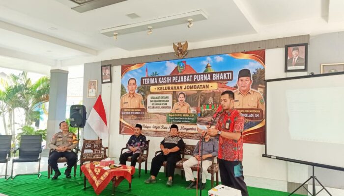 Apresiasi Pengabdian dan Semangat Baru, Kelurahan Jombatan Gelar Acara Pelepasan dan Penyambutan Pejabat