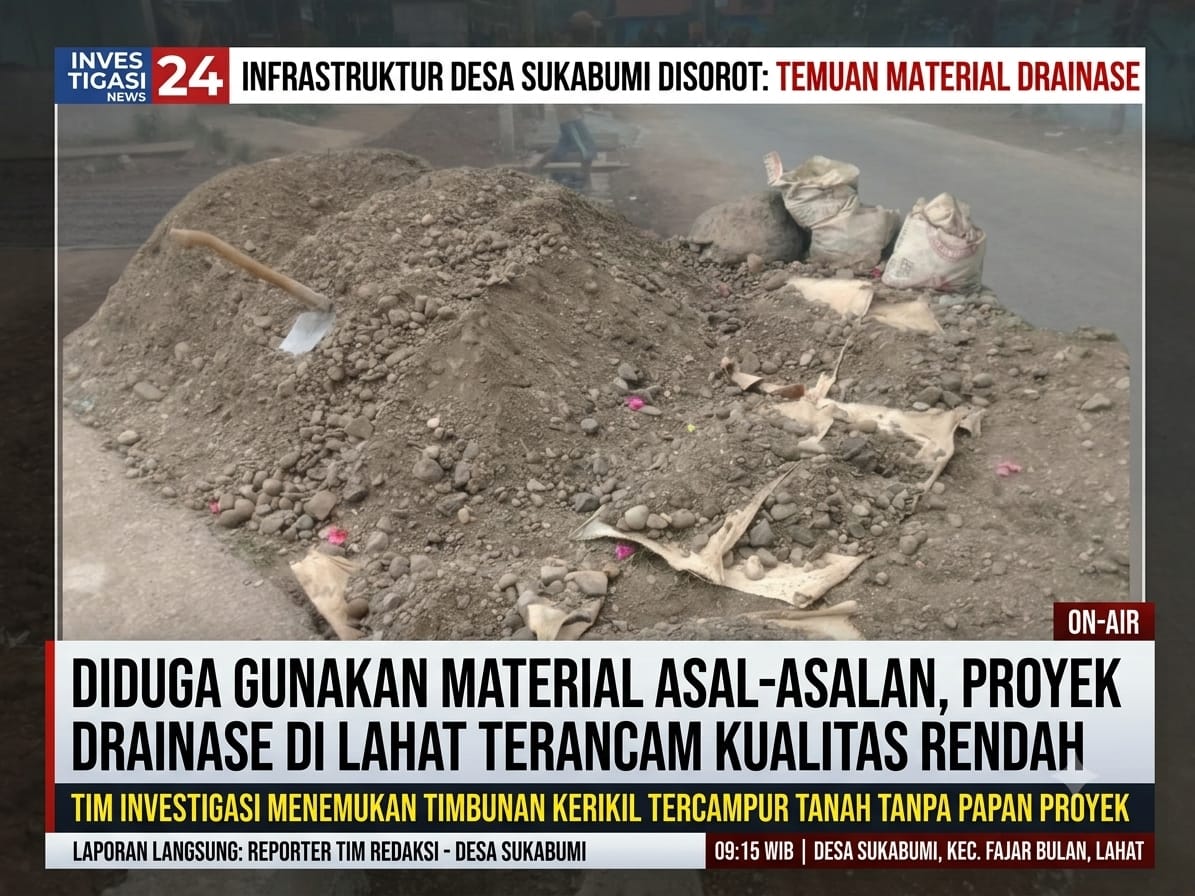 Sebut “Lanjutkan”, Tanggapan Pemborong Proyek Drainase ‘Siluman’ di Lahat Bikin Geleng Kepala