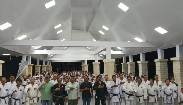 Lolak Jadi Pusat Perhatian Karate Sulut, Ujian Kyu Inkado Resmi Dibuka Kadispora Bolmong