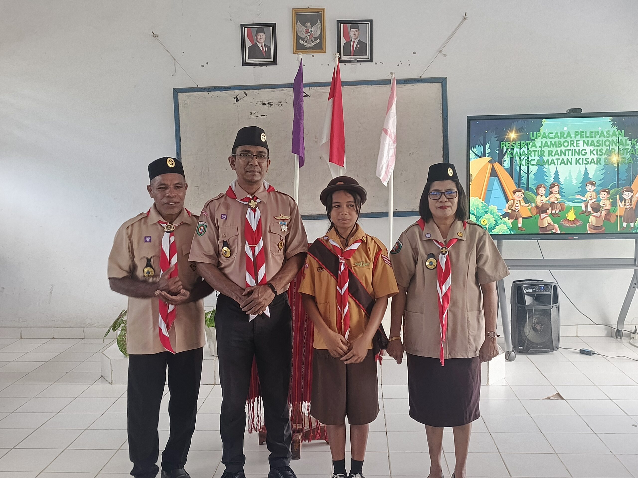 SMP NEGERI NOHWALI LEPAS SISWI TERBAIKNYA UNTUK  IKUTI JAMBORE NASIONAL DI CIBUBUR