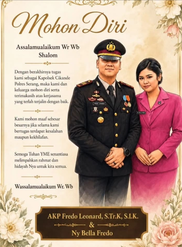Keluarga Besar Polsek Cikande Sampaikan Apresiasi dan Selamat Alih Tugas kepada AKP Fredo Leonard
