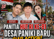Panitia HUT RI Ke-81 Desa Paniki Baru Siap Action, Gelar Beragam Lomba Hingga Perbaikan Jalan Desa