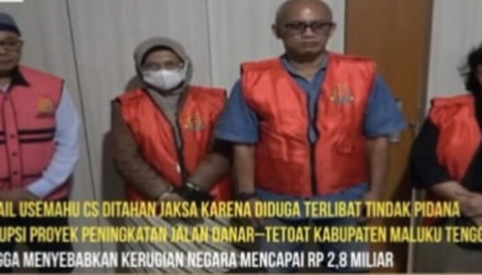 Makan Uang Haram, Mantan Ketua DPD Lemhanas Maluku CS di Tahan Jaksa. 